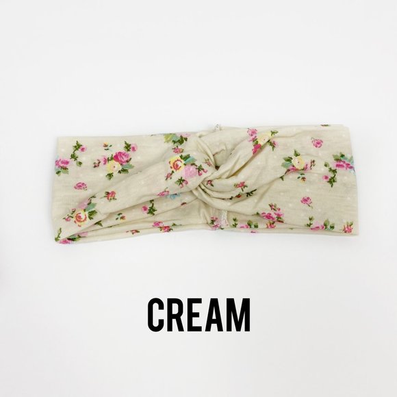 NEW Floral Printed Crisscross Head Wrap - Picture 5 of 14